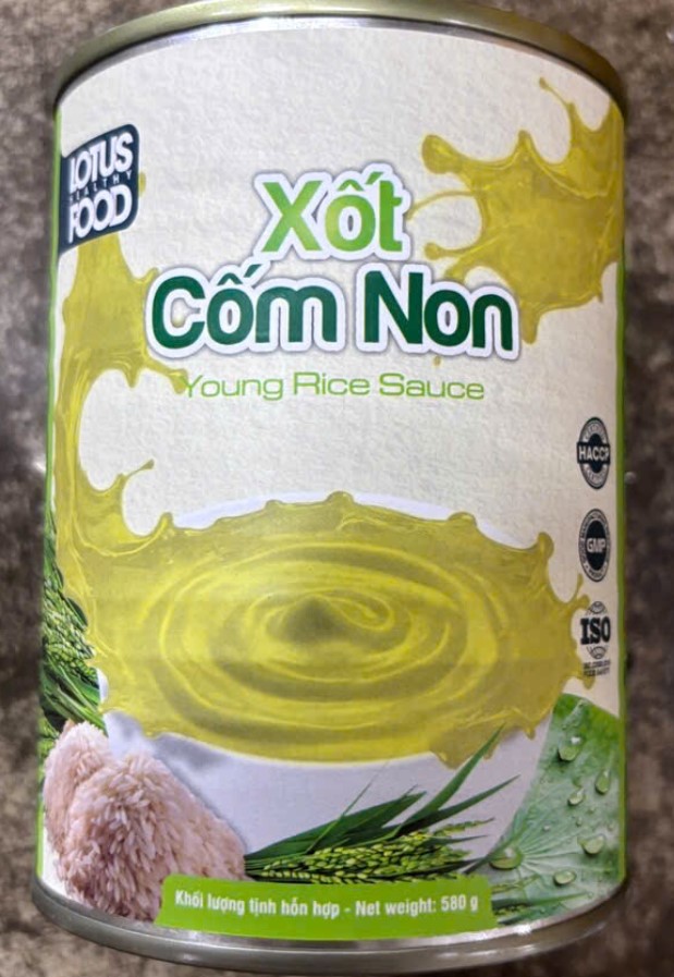 Xốt cốm non Lotus Food 580g